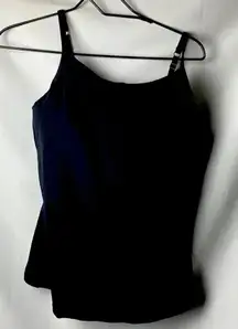 AVENUE BODY WO SIZE 46C BLACK CAMI WITH FULL UNDERWIRE BRA POLY SPANDEX …