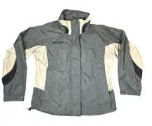 Columbia Jacket Womens Large Green Khaki Vintage Bugaboo Windbreaker Utility