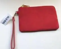 Old Navy Womens Red Lightweight Zipper Wristlet