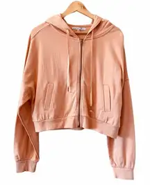 YOUNG FABULOUS & BROKE Cropped Hoodie Size L NEW