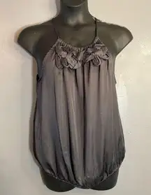 Violet and Claire gray silky tank top