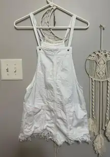 White Denim Romper