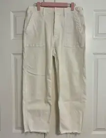 MOTHER The Patch Pocket Private Jeans White