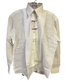 After 6 Womans White Waitress tuxedo blouse Sz 4 NWT