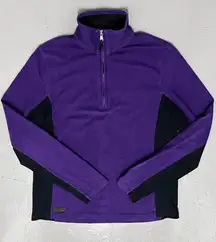 L-RL Lauren Active Ralph Lauren Womens‎ Jacket Purple 1/4 Zipper Size Medium