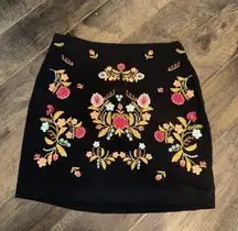 Embroidered skirt