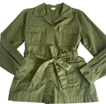 Via Penny Lane Reworked Apparel Panic! at the Disco Custom Olive Utility Jacket