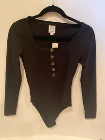 NWT! Francesca’s Blue Rain Bodysuit. Size: XXS