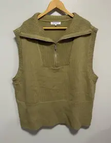 Weworewhat Green Sleeveless Sweater - Size Large