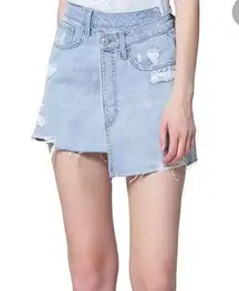 Vervet  High Rise Denim Wrap Skirt NWT in Large