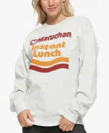 BoxLunch Maruchan Instant‎ Lunch Ramen Sweatshirt Women's Small Gray Trendy Y2K
