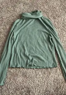 Long Sleeve Green Sweater