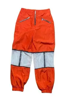 I.AM.GIA. Gwen Pant Size Large Orange and White