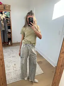 Kandy Krush Grey wide leg sweatpants 