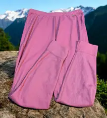 Eastern Mountain Sports EMS Womens Medium Base Layer Techwick Thermal Pants Pink