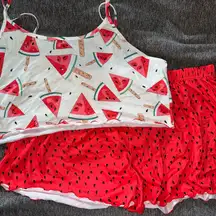Watermelon Print Pajama Set