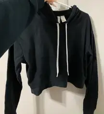 Cropped Black Hoodie