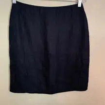 Linda Allard Ellen Tracy Black Skirt 10P