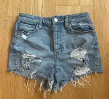 Light Wash Jean Shorts