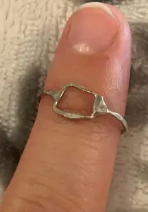 ring band  sterling silver 925  beautiful unique  size 4