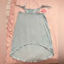 Dolls Kill Sugar Thrillz Y2K butterfly blue skirt