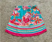 Lilly Pulitzer Odessa Top Sea Blue Via Sunny Engineered XXS‎ New 25126