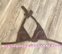 Juicy Couture  brown bikini top