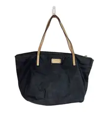 Kate spade NEW YORK Women's Canvas Black Shoulder Hand bag Purse