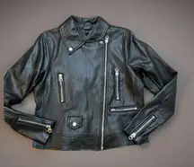 Torrid Moto Jacket Faux Leather Plus Size Black Silver Zippers Motorcycle Coat