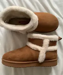 Tan  Faux Fur Boots
