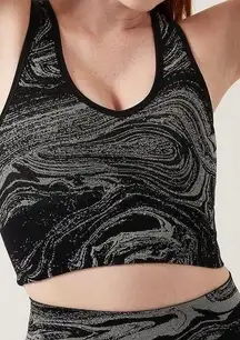 Athleta Aurora Seamless Shine Crop Tank sz XS