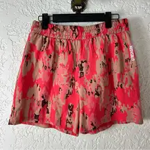 GYMSHARK | Red Pink Camo Jersey Athletic Shorts Size S
