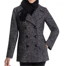 London Fog charcoal grey pea coat