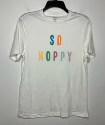 Hope & Wonder Easter “SO‎ HOPPY” t-shirt size small