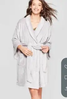 Stars Above Cozy Robe Wrap Grey Short XS/Small Women’s