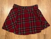 Plaid Mini Skirt