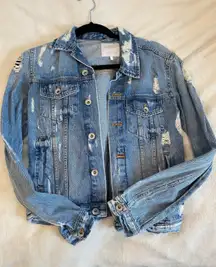 Distressed Denim Jacket