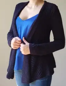 Anthropologie Rosie Neira Nansen Pointelle Open Style Cardigan Size Large