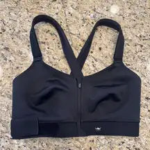 Shefit Black Sports Bra size 3 luxe zippers and straps