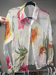 Floral Blouse /Button Down