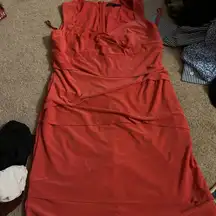 White house black market pink career dress 16