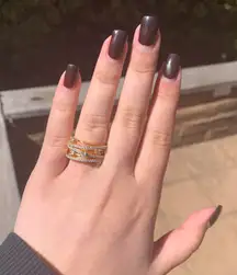 Crystal Gold Fashion Ring