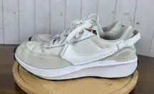 Nike Size 8 Waffle Debut Running Shoes Womens White Swoosh Casual Sneakers Gym
