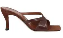 BY FAR brown heels