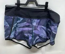 Lululemon Speed Up Shorts Women's Size 10 Purple Geometric Print Athletic