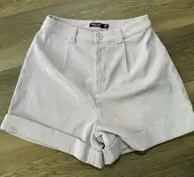 Nasty Gal Shorts Size 4 Lilac Purple Cuff Hem Corduroy‎ High Waist