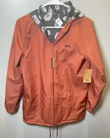 Vans Women's NEW Rust/Flower Reversible Lightweight Jacket Size‎ XS