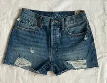 Free‎ People We the free denim cut off Shorts Distressed Size 25
