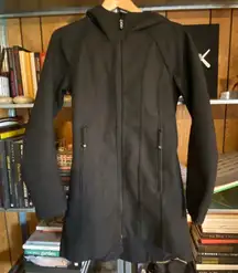 Stylish Black and White Textured Blazer
Lululemon trench coat