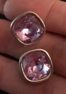 Blush Crystal 5 Carat Stud Earrings 